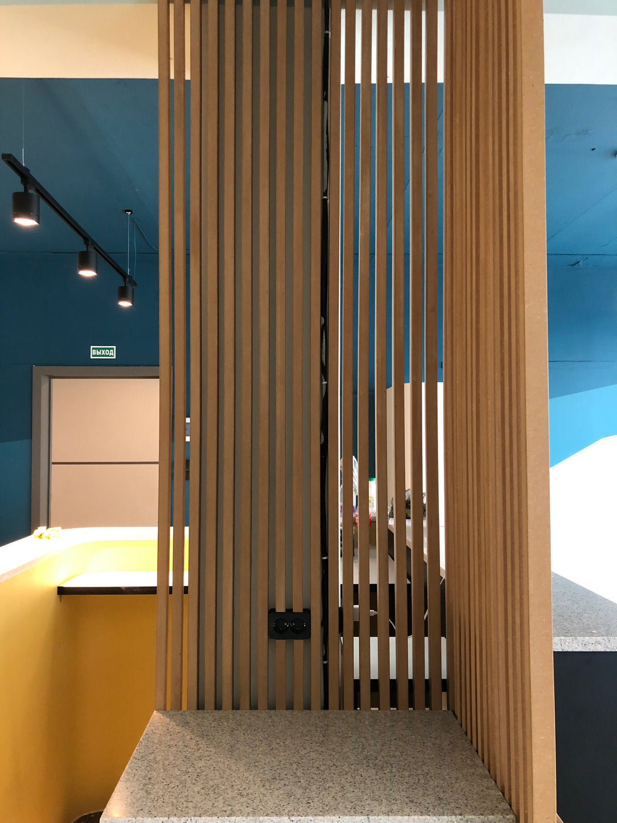 Wood Wall Panels for a Coworking Space
