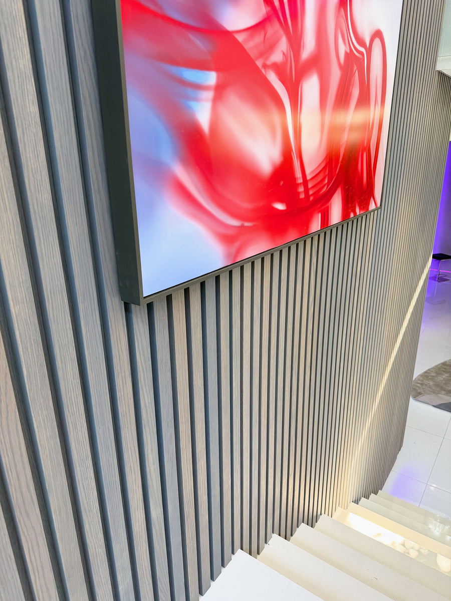 Oak Veneer Slat Walls, Beverly Hills