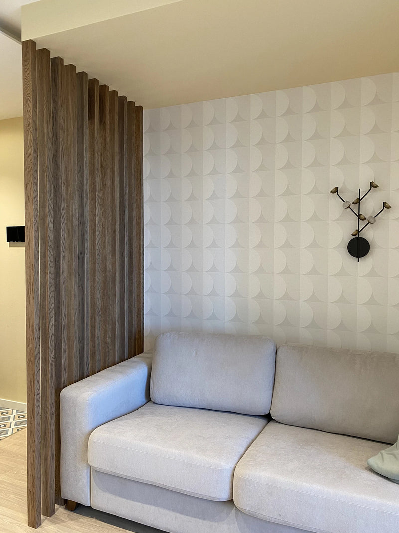 Wood Room Divider for an Apartment