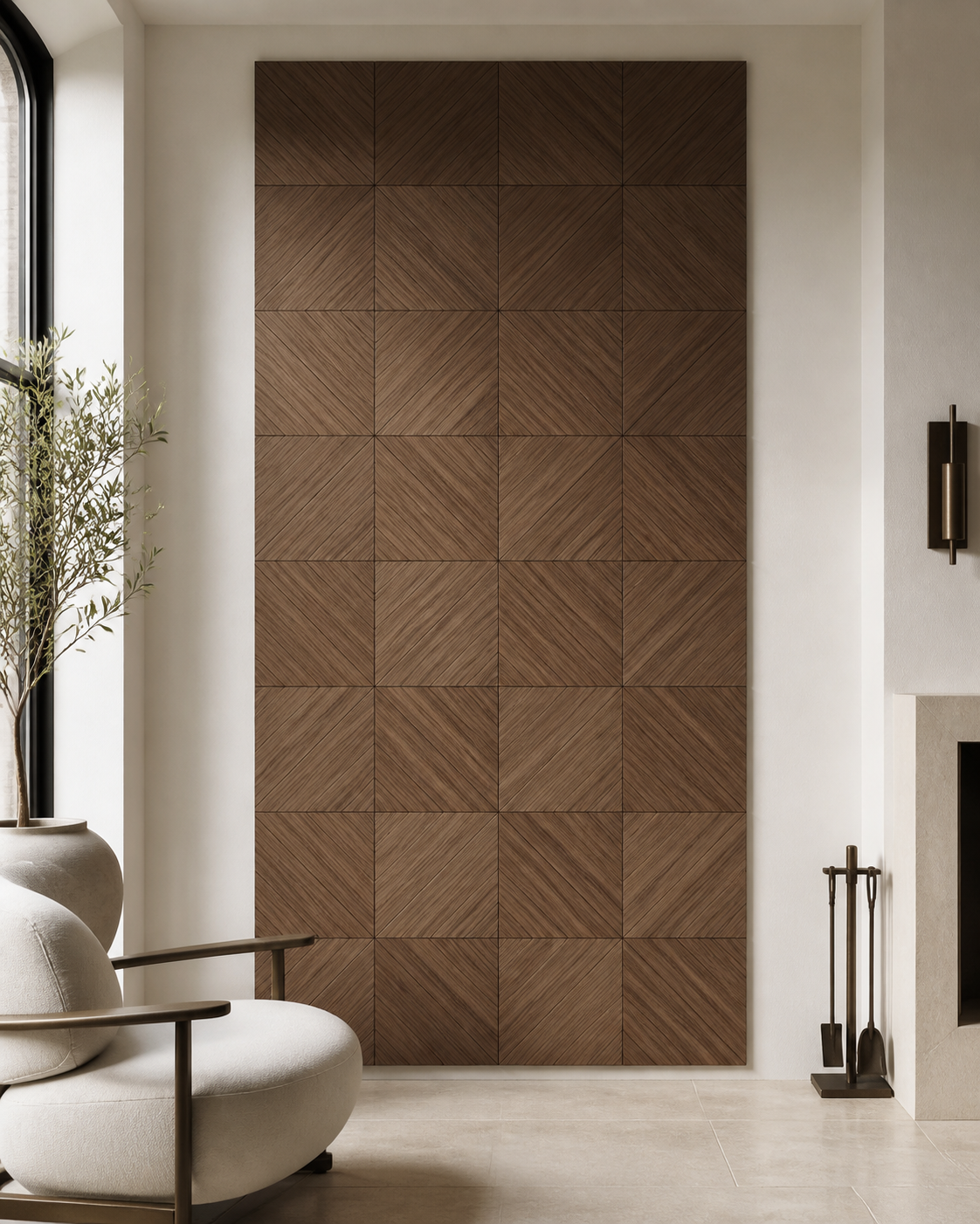Diagonal Grain Wall Panels