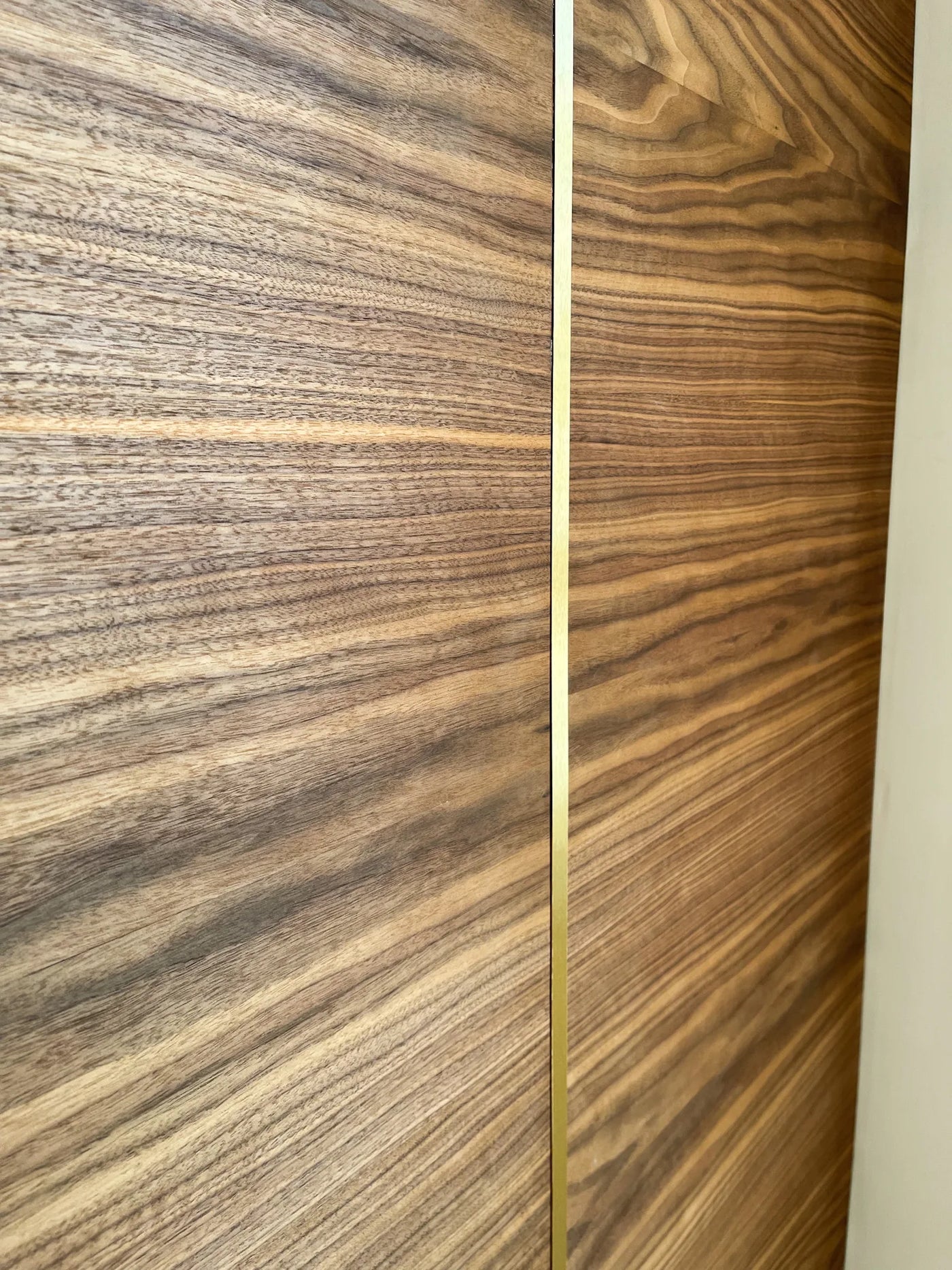 Walnut Wall Panels and Room Divider