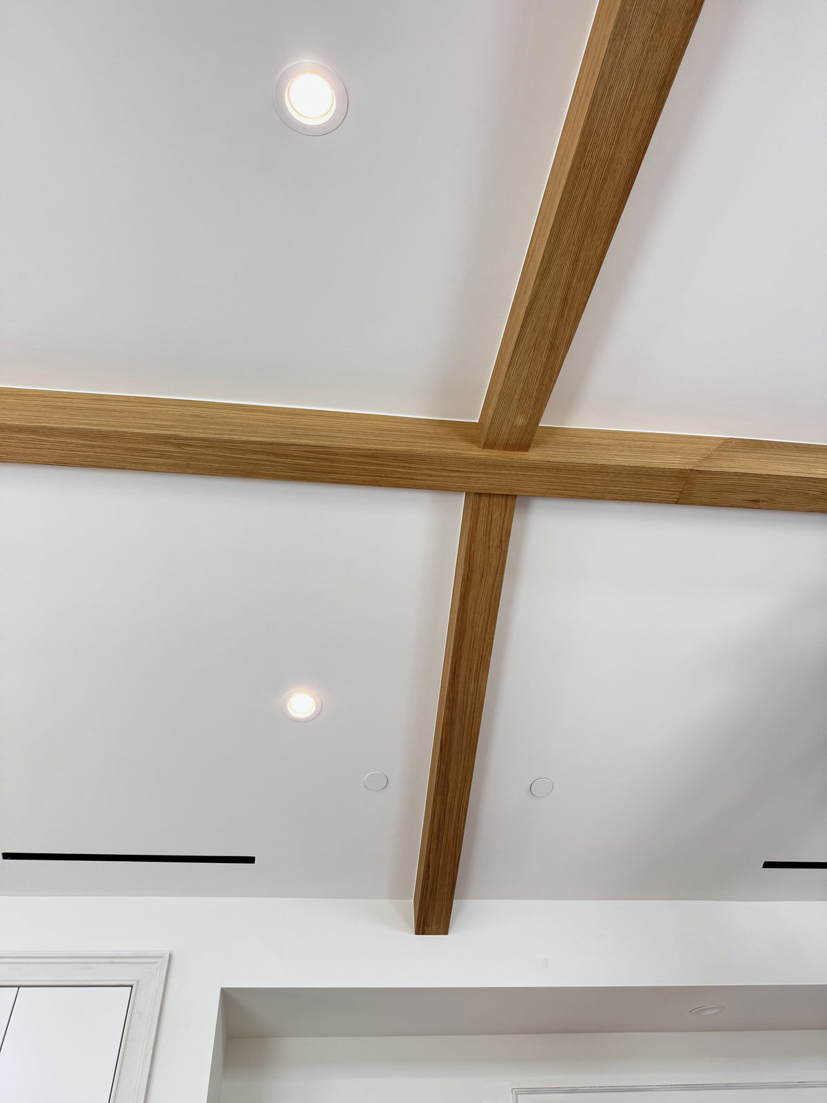 White Oak U-Beams, Sherman Oaks Residence