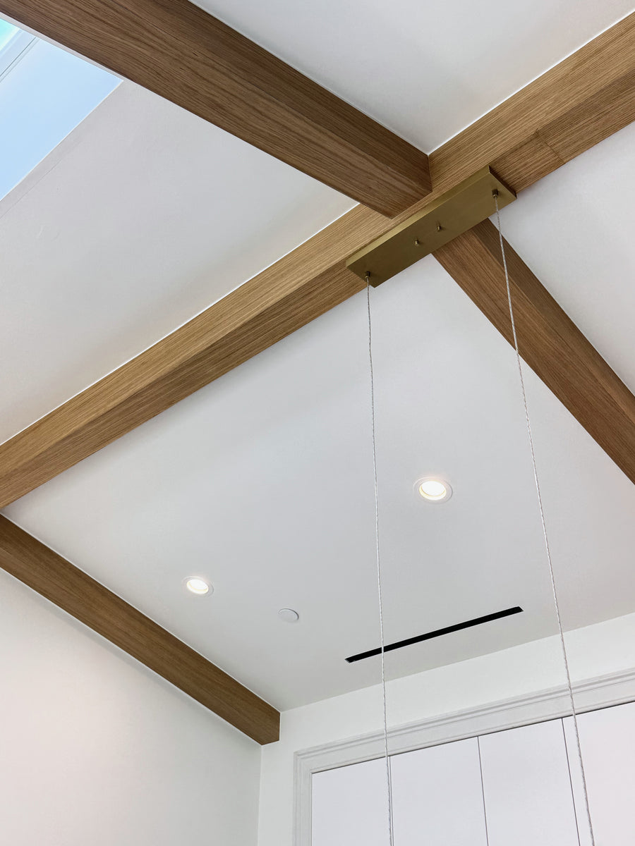 White Oak U-Beams, Sherman Oaks Residence