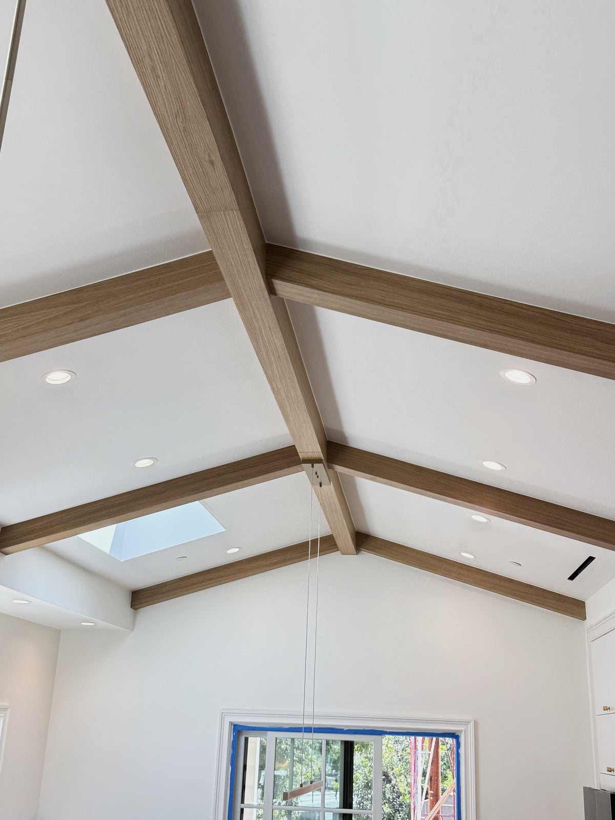 White Oak U-Beams, Sherman Oaks Residence