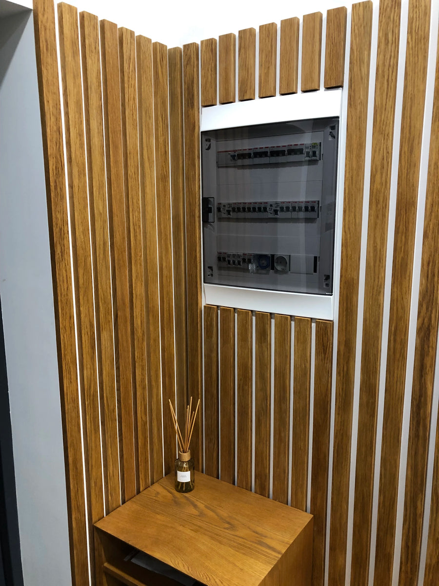Wood Slat TV Wall