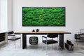 Long green moss pillow