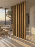 Pivoting Oval Slat Room Divider
