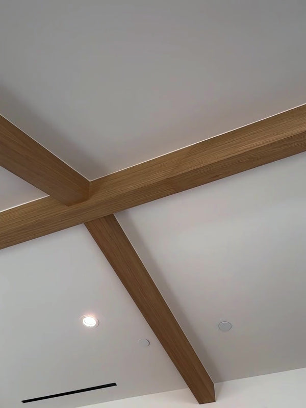 White Oak U-Beams, Sherman Oaks Residence