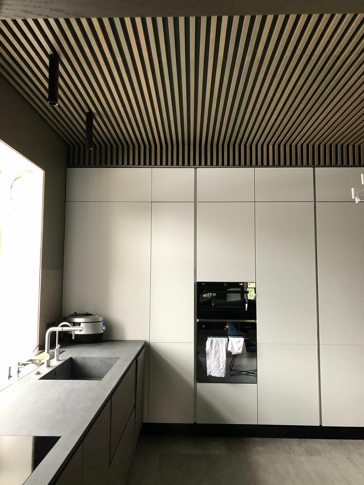 Wood Slat Ceiling for a Home