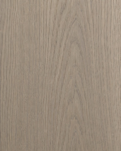 Greige stained oak finish study, showing natural wood grain