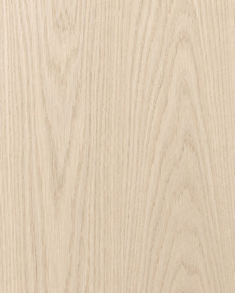 Ivory stained oak finish study, showing natural wood grain