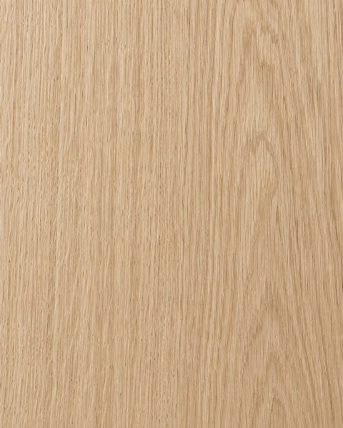 Natural oak veneer finish study, showing natural wood grain