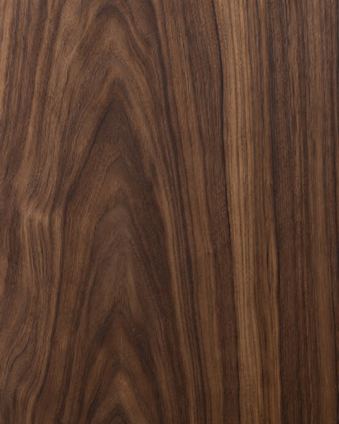 Walnut veneer finish study, showing natural wood grain