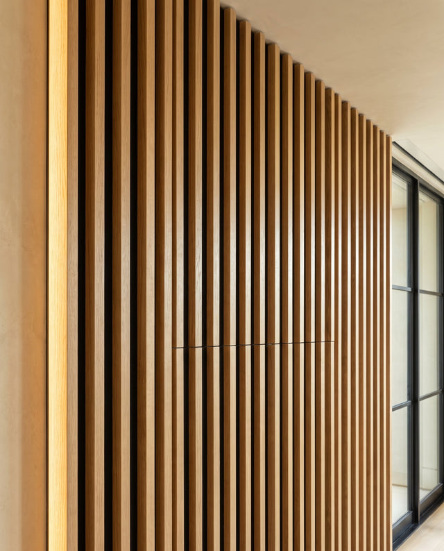 Acoustic Slat Wall Panels: interior design visualization